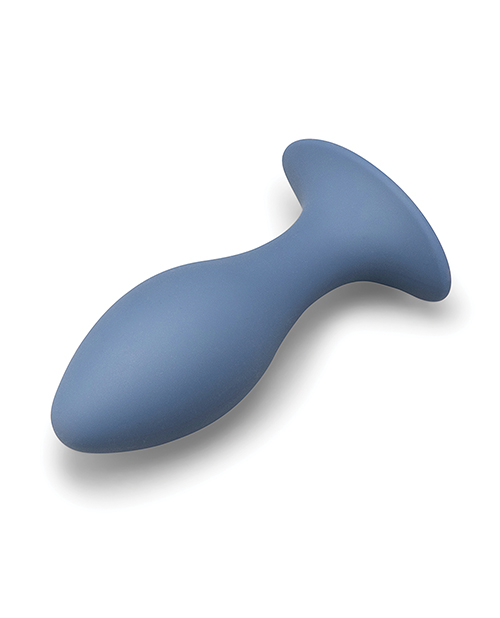 Opposite-side laying view of the b-Vibe plug showing the ergonomic flared safety base