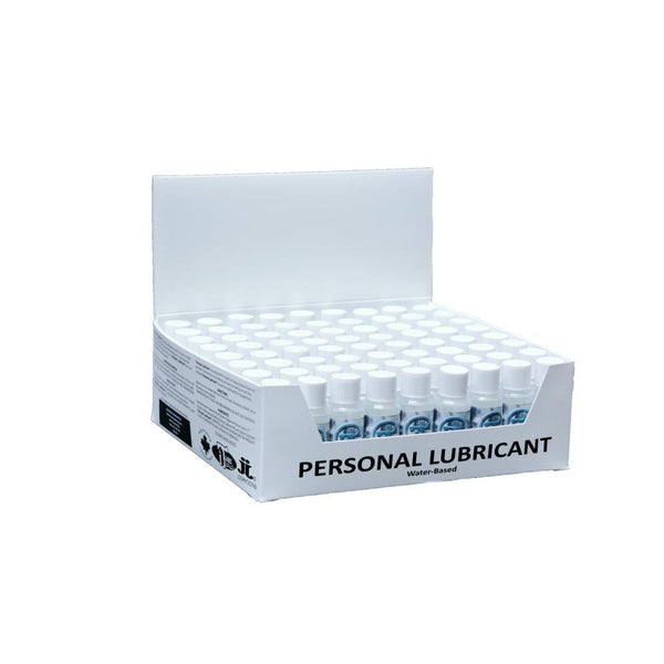 IT Original Mini .5 oz water-based personal lubricant display box with 72 small white bottles
