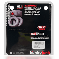 REVHAMMER, shaft vibe ring, TAR ICE w/ Red Vibe - Dreamy Desire