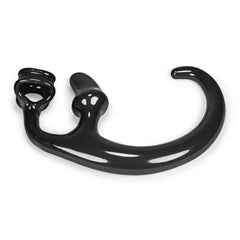 Close-up of Oxballs Alien Tail black dual-ring sling and tapered plug detail