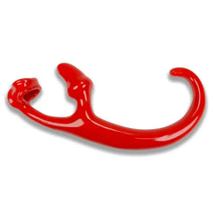Oxballs Alien Tail butt plug and cockring set in red flexible TPR material