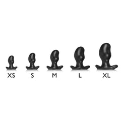 OxBalls Ergo (Blue) Swirl Butt Plug - Black Police Anal Plug (Medium) - Dreamy Desire