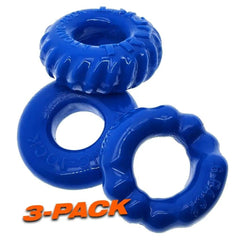 Oxballs Bonemaker Cock Ring - 3 Pack Penis Ring (Pool Blue) - Dreamy Desire