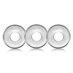 Oxballs Do Nut Ringer 3 Pack Cock Ring - Clear - Dreamy Desire