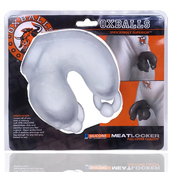 OXBALLS For Him Oxballs Meatlocker Chastity - Clear Ice