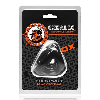 Oxballs Tri-Sport Cock Ring Black Cock Sling - Dreamy Desire