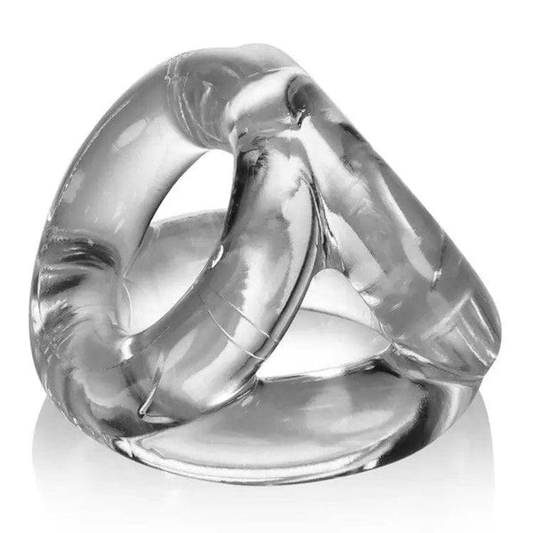 Oxballs Tri-Sport Sportsling Cock Ring - Clear - Dreamy Desire