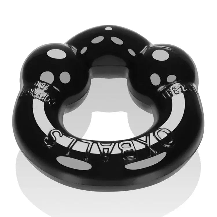 OXBALLS For Him Oxballs Ultraballs - 2 Pack Cock Ring Set (Black & Clear)