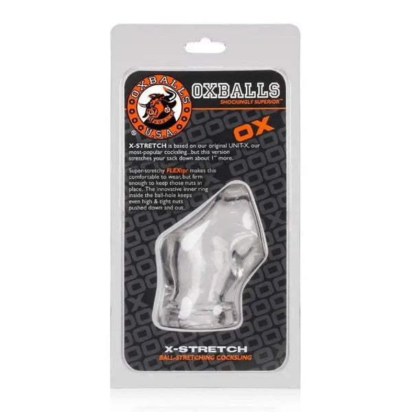 OXBALLS For Him Oxballs Unit-X Stretch - Ball-Stretching and Cocksling (Clear)