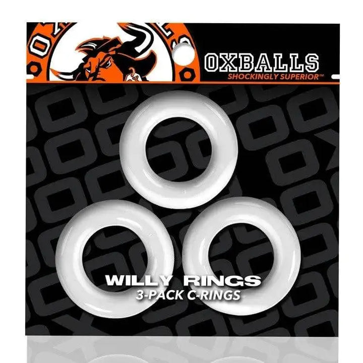 OXBALLS - Willy Ring - 3 Pack Cockrings in White - Dreamy Desire