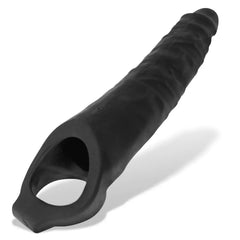 Oxballs Snake sheath tilted view showing ribbed texture and tapered tip