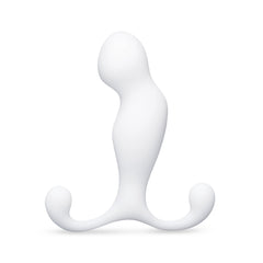 P-Spot Pro Plus rear angle revealing smooth S-curve shaft and symmetrical stabilizing arms