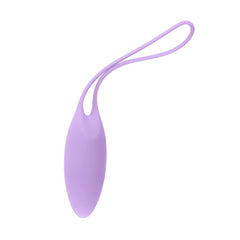 Pale lavender kegel ball with soft silicone loop cord showing lightest weight in the set