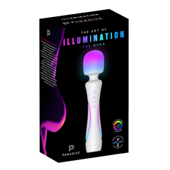 Paradise Illumination The Wand in black retail box with customizable lighting callout
