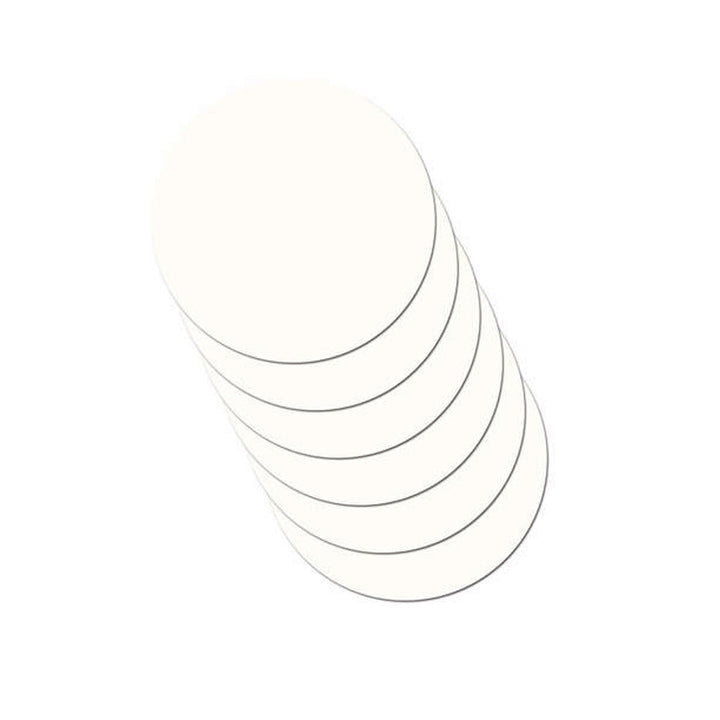 Pastease Circle Adhesive Refills showing six white round smooth-edged replacement discs stacked