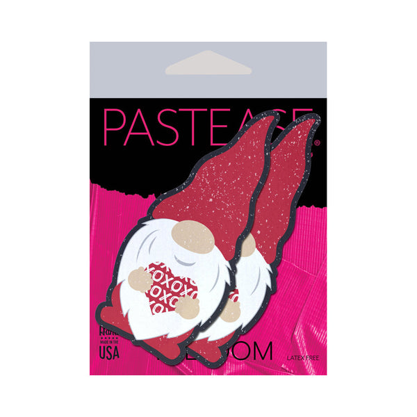 Pastease Garden Gnome Pasties in retail packaging, latex-free, made in the USA label visible