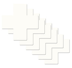 Pastease Pasties cross-shaped pasties refills, six white double-stick pairs fanned out