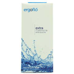 Perfect Fit Brand Ergoflo Extra packaging showing 5-inch premium tip anal douche details