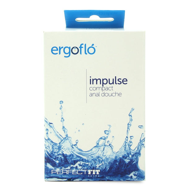 Perfect Fit Brand Ergoflo Impulse compact anal douche product packaging, front view