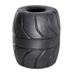 Perfect Fit Brand Silaskin Ball Stretcher 2" in black with textured tire-tread exterior