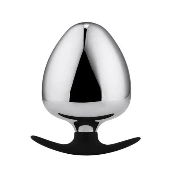 Pink Elephant Extreme Anchor SS Round Plug XXL in polished stainless steel with black base