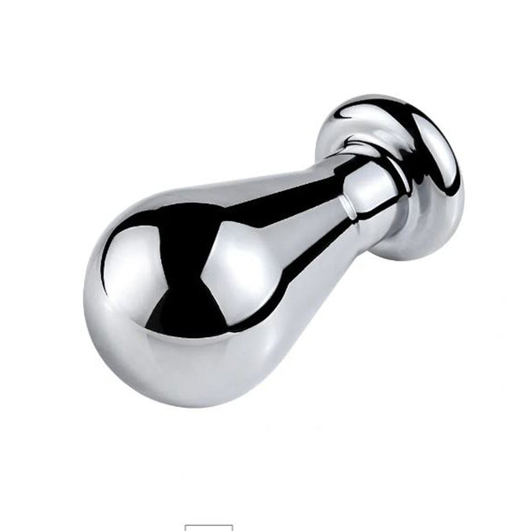 Pink Elephant Extreme Bulb Plug Large in polished chrome-finish stainless steel, front view