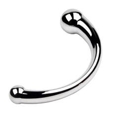 Pink Elephant Extreme Wand Large stainless steel dildo with curved body and dual ends