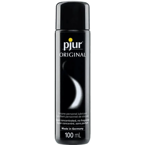 Pjur Original silicone-based personal lubricant in a sleek 100 mL black bottle