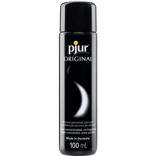 Pjur Original silicone-based personal lubricant in a sleek 100 mL black bottle