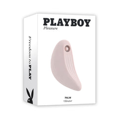 Playboy Pleasure Palm Vibrator retail box showing product name and Freedom to Play branding