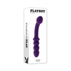 Playboy Pleasure The Seeker Multi Plug beside its white retail box showing Freedom to Play branding