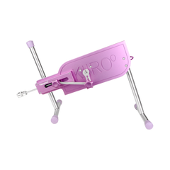 PleasureDrive thrusting machine tilted to show angled thrust arm and adjustable leg height