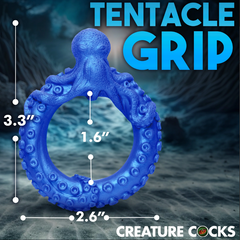 Poseidon's Octo-Ring dimensions diagram showing 3.3 inch height and 1.6 inch inner diameter