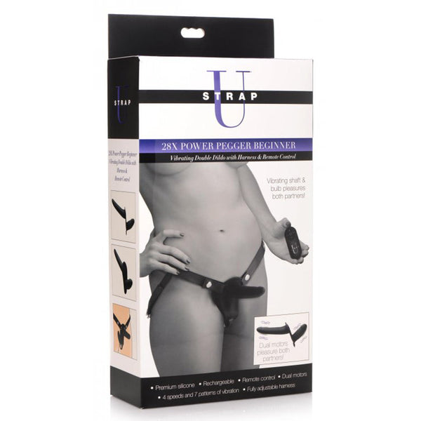 Power Pegger Beginner product packaging showing harness kit with remote and dual motors