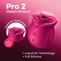 Pro 2 Classic Blossom with Liquid Air Technology cap detail callout on pink background