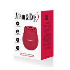 Product box listing 10 stimulation modes, beginner-friendly design, and magnetic charging