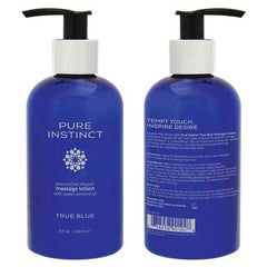 Pure Instinct Pheromone Massage & Body Lotion True Blue (8oz) - Dreamy Desire