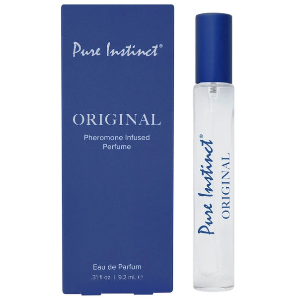 Pure Instinct Original pheromone perfume roller with blue box, 9.2 mL eau de parfum