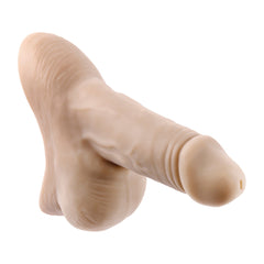 Realistic light-tone TPE packer shown from front angle, featuring detailed sculpted texture
