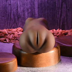 Close-up rear angle of the Wet n' Ready Stroker highlighting sculpted, realistic contours