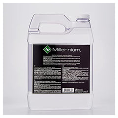 Rear label view of ID Millennium 1-gallon silicone lubricant showing multilingual usage text