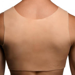 Rear view of Perky Pair silicone breast vest showing smooth, skin-toned back panel