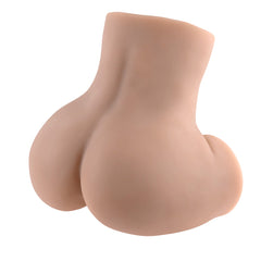 Rear three-quarter angle of the stroker showing smooth contoured form and realistic body sculpting