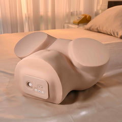 Rear top angle of Riley Reid XL masturbator showing control panel and overall compact form