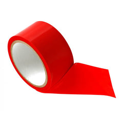 Red bondage tape roll by XR LLC, 20m of smooth, skin-safe film with cardboard core