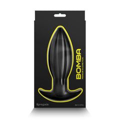 Renegade Bomba large anal plug displayed in open black and yellow branded product box