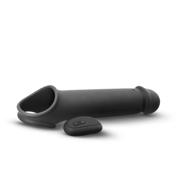 Renegade Brute black extension sleeve laid flat with wireless remote control beside it