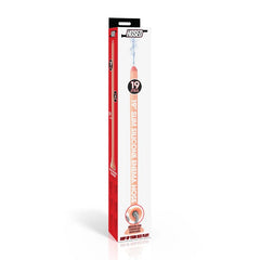 Retail box for Hosed 19-inch Slim Silicone Enema Hose showing product inside packaging