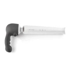 Ripple attachment fitted onto white Le Wand massager body, full side profile
