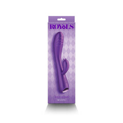 Royals Duchess vibrator in purple packaging showing brand name and Duchess model label